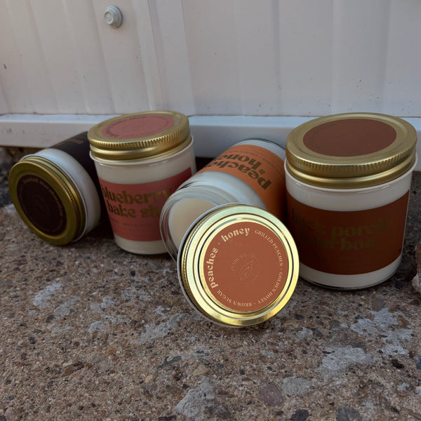Wood Wick Jar Candle 8 oz - Peaches & Honey