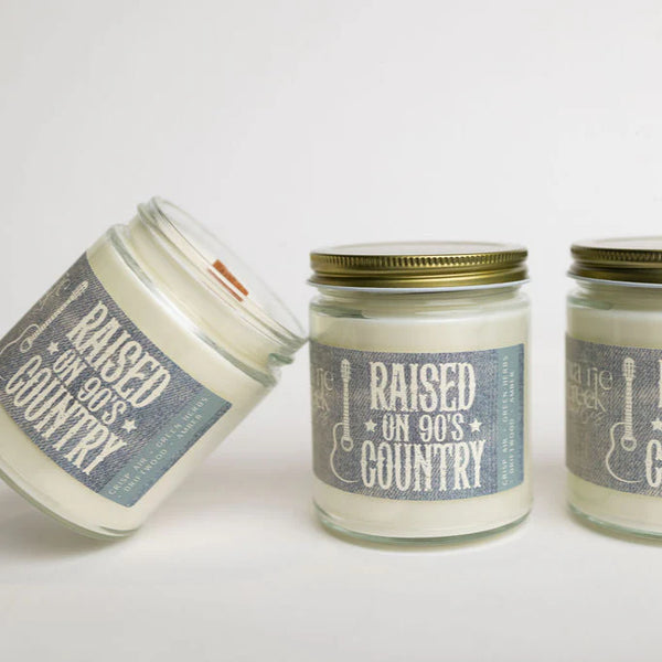 Wood Wick Jar Candle 8 oz - Raised On 90's Country