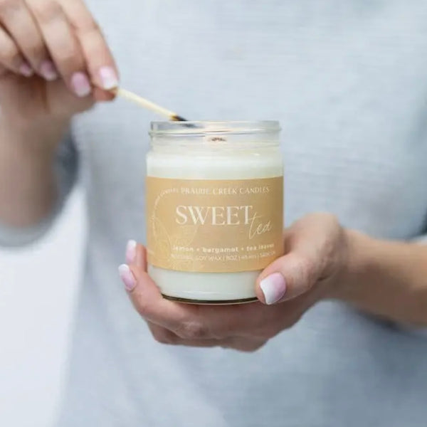 Wood Wick Jar Candle 8 oz - Sweet Tea