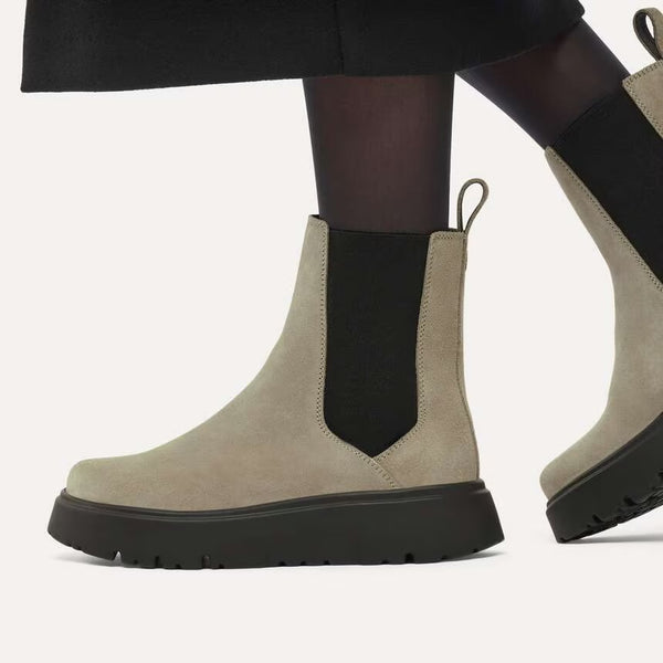 Theda Chelsea - Taupe Suede