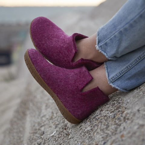 Boot with Honey Rubber - Cranberry