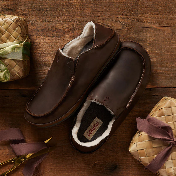 Moloa Slipper - Dark Wood