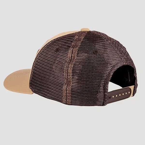 Wrangler Leather Patch Baseball Cap - Khaki/Brown