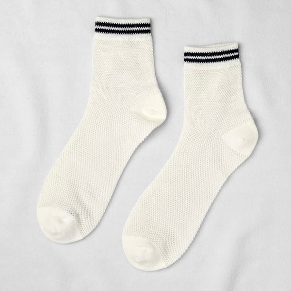 Mesh Sneaker Sock - White