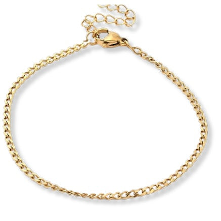 Curb Chain Bracelet - Gold