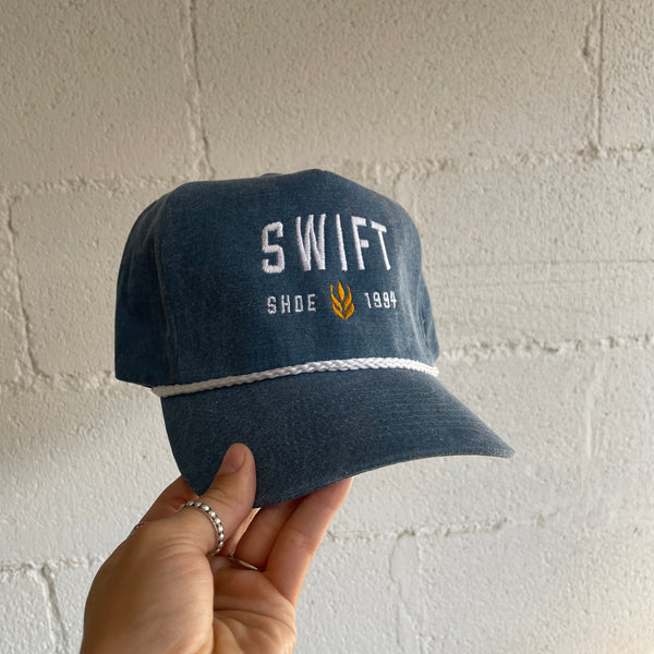 Wheat Trucker Hat - Blue