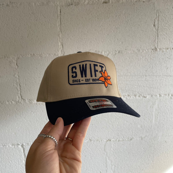 Tiger Lily Hat - Beige/Navy