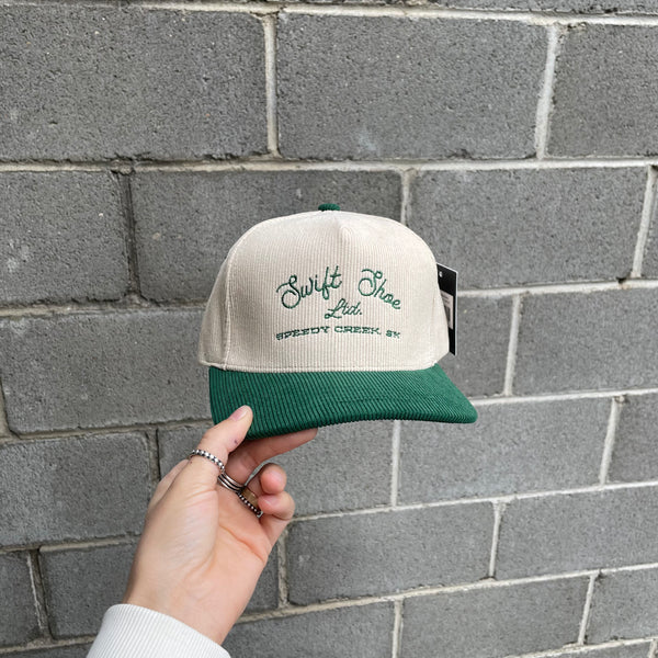 Speedy Creek Hat - Green Corduroy