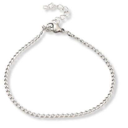 Curb Chain Bracelet - Silver