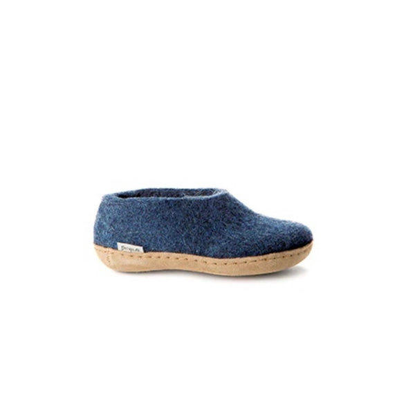 Junior Shoe with Leather Sole - Denim
