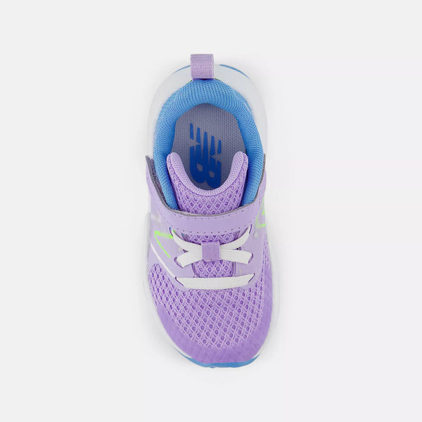 Rave Run v2 - Bungee Lace with Top Strap - Lilac Glo with Sky Blue