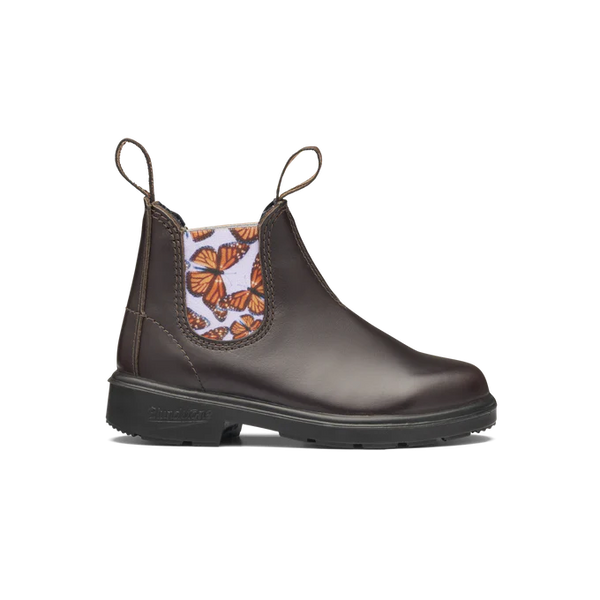Blundstone 2395 - Kid's Brown with Butterfly Lilac Elastic