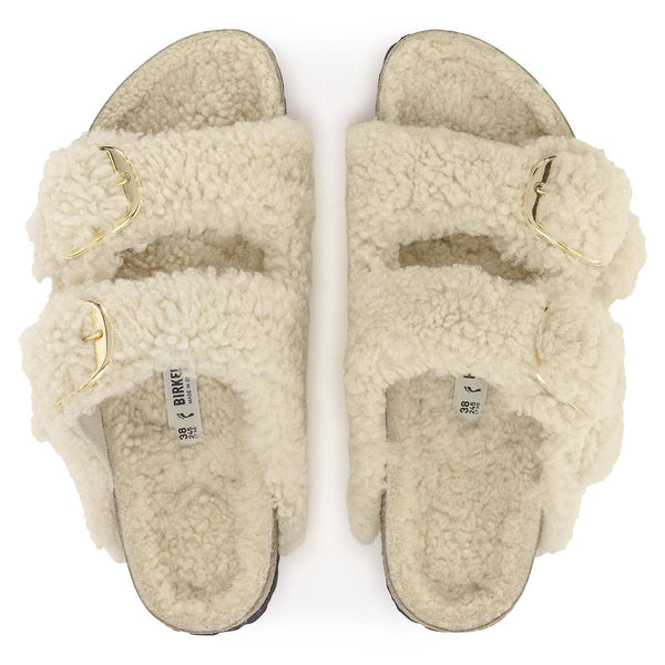 Arizona Big Buckle Shearling - Teddy Eggshell