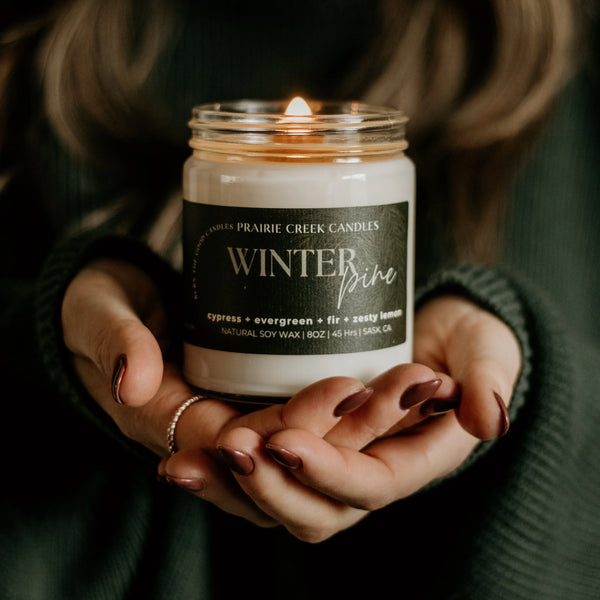 Wood Wick Jar Candle 8 oz - Winter Pine