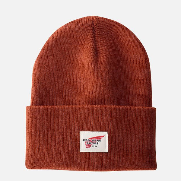 Knit Beanie - Rust