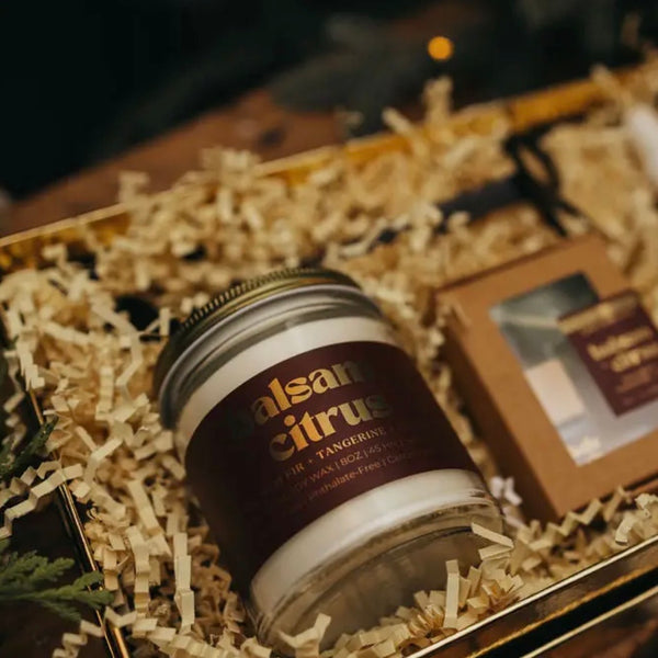 Wood Wick Jar Candle 8 oz - Balsam + Citrus