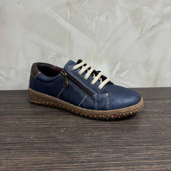 Aare - Navy Crinkle
