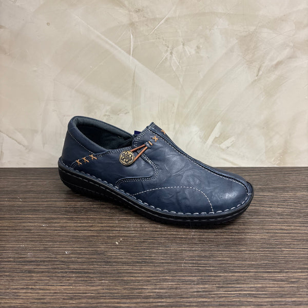 Celle - Navy Crinkle