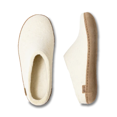Slip-on with Leather Sole - White