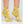Floral Print Casual Socks - Yellow