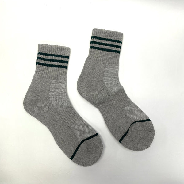 Striped Ankle Detail Casual Socks - H Grey