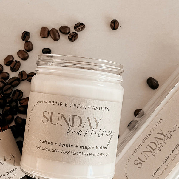 Wood Wick Jar Candle 8 oz - Sunday Morning