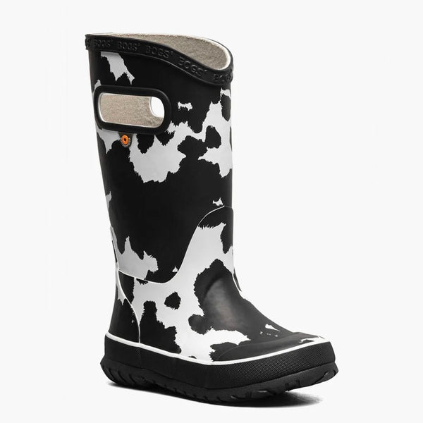 Rainboot Cow - Black and White