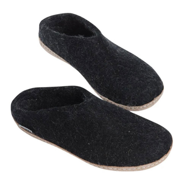 Slip-on with Leather Sole - Charcoal