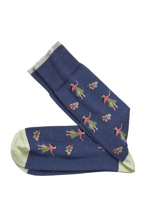 Pima Cotton Hula Girl Socks