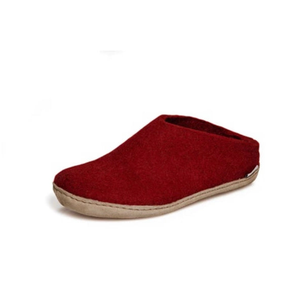 Red Slip-on with Leather Sole