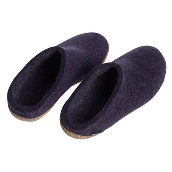 Slip-on with Leather Sole - Purple