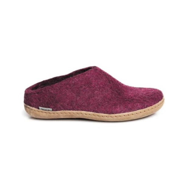 Slip-on with Leather Sole - Cranberry