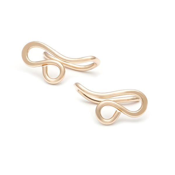 Mini Filigree Ear Climbers - Gold