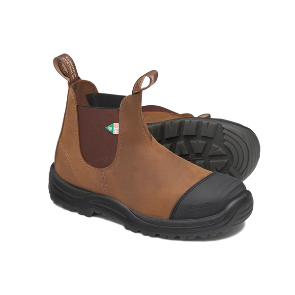 Blundstone 169 - Work & Safety Rubber Toe Cap Saddle Brown