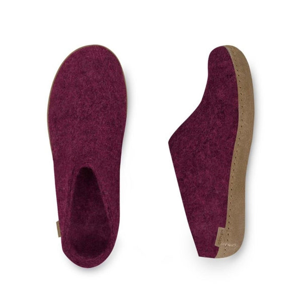 Cranberry Slip-on with Leather Sole
