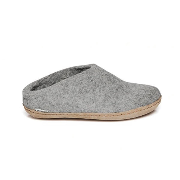 Slip-on with Leather Sole - Grey