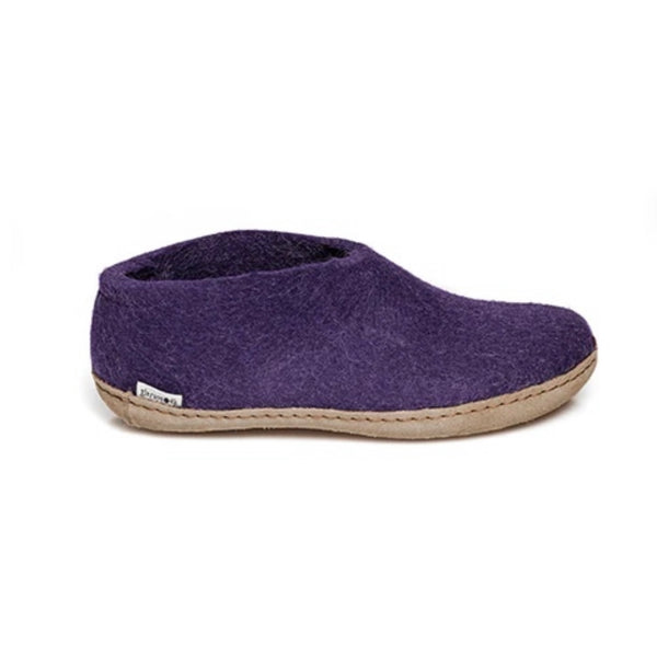 Shoe with Leather Sole - Purple